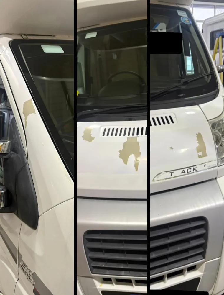 Collage of paint issues