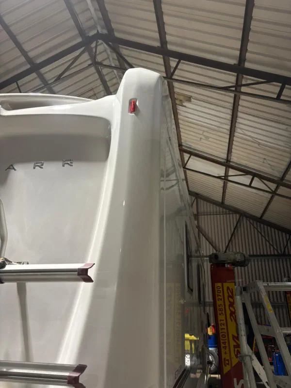 Repairing the body work on a camper van